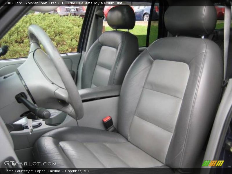 True Blue Metallic / Medium Flint 2003 Ford Explorer Sport Trac XLT