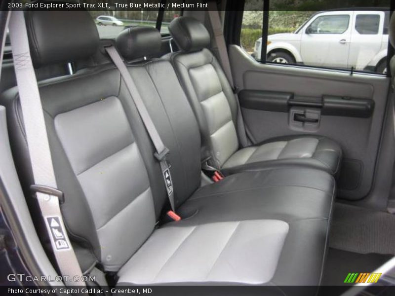 True Blue Metallic / Medium Flint 2003 Ford Explorer Sport Trac XLT