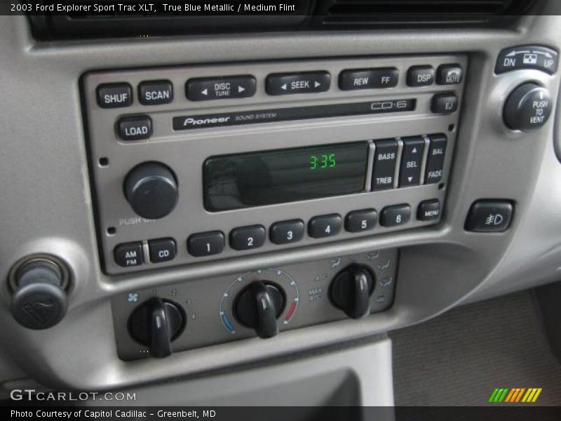 True Blue Metallic / Medium Flint 2003 Ford Explorer Sport Trac XLT