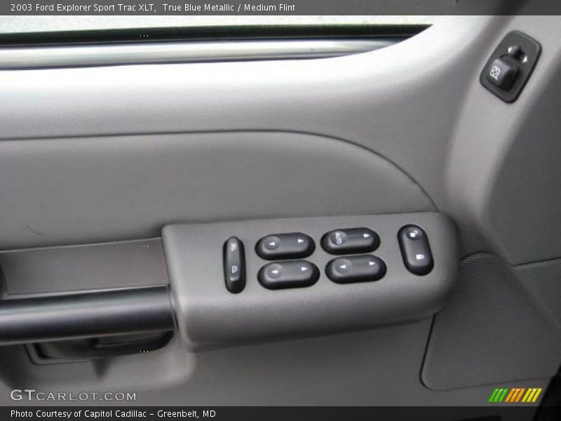 True Blue Metallic / Medium Flint 2003 Ford Explorer Sport Trac XLT