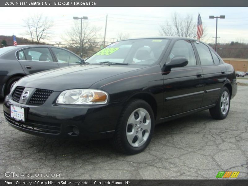 Blackout / Taupe Beige 2006 Nissan Sentra 1.8 S