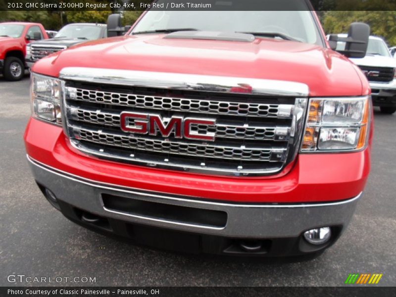 Fire Red / Dark Titanium 2012 GMC Sierra 2500HD Regular Cab 4x4