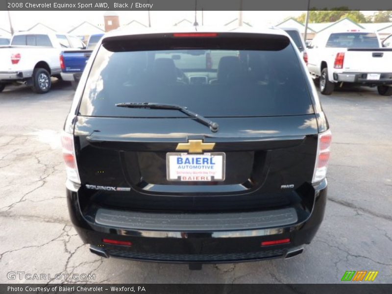 Black / Ebony 2008 Chevrolet Equinox Sport AWD