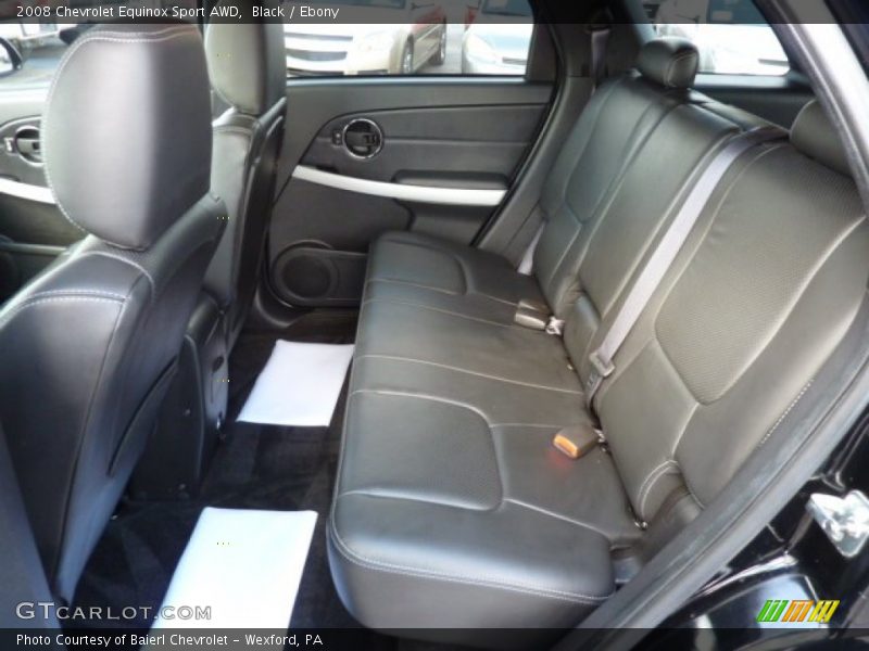 Rear Seat of 2008 Equinox Sport AWD