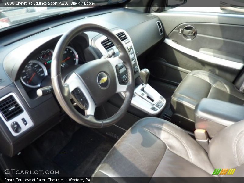 Ebony Interior - 2008 Equinox Sport AWD 