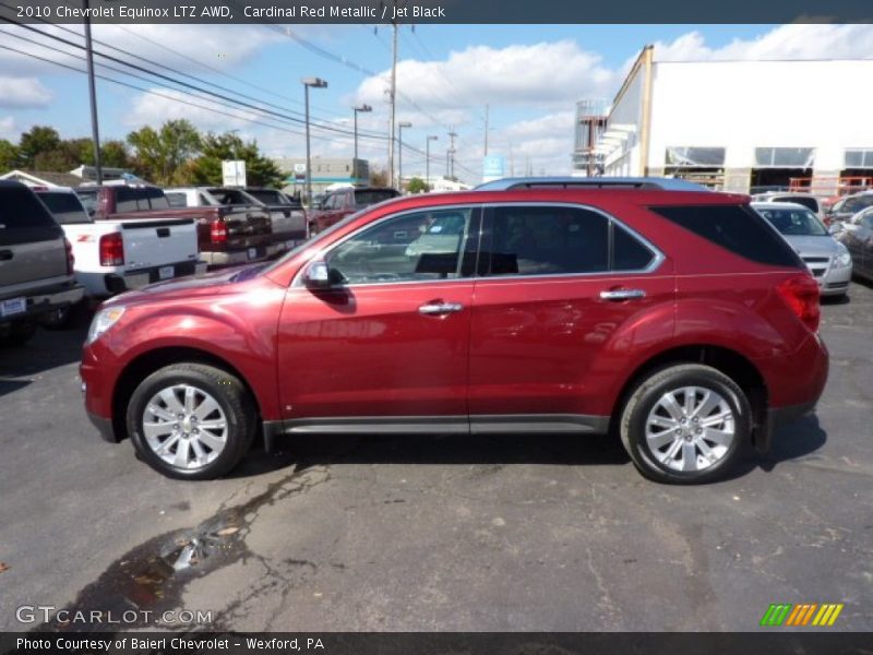 Cardinal Red Metallic / Jet Black 2010 Chevrolet Equinox LTZ AWD