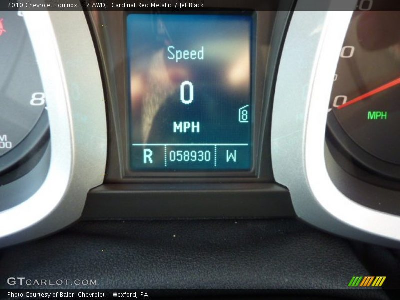 Cardinal Red Metallic / Jet Black 2010 Chevrolet Equinox LTZ AWD