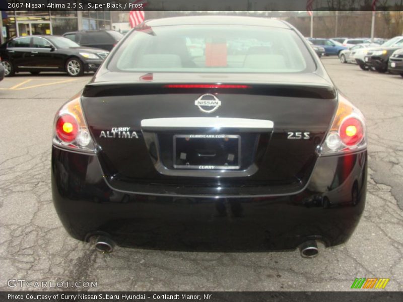 Super Black / Frost 2007 Nissan Altima 2.5 S