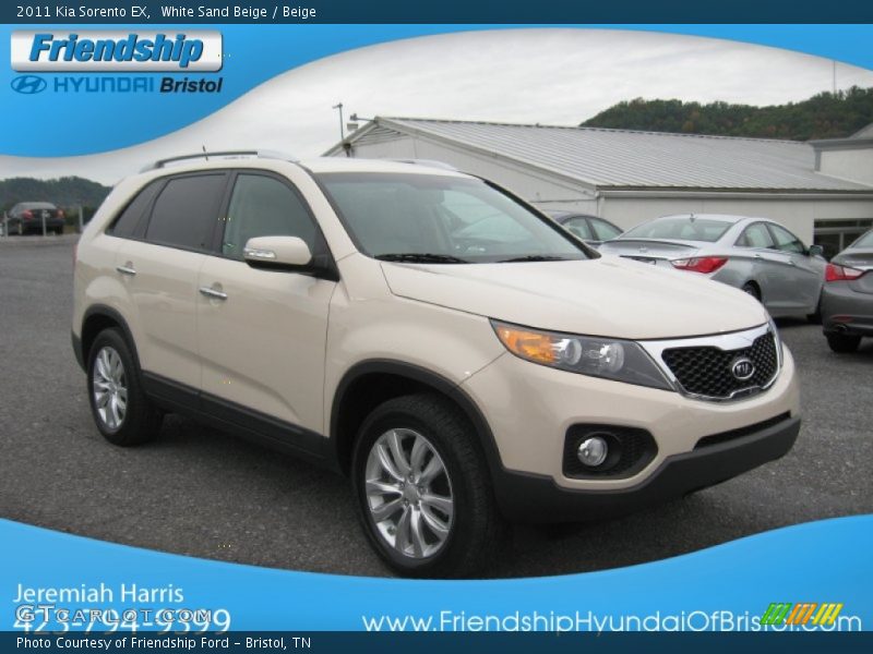 White Sand Beige / Beige 2011 Kia Sorento EX