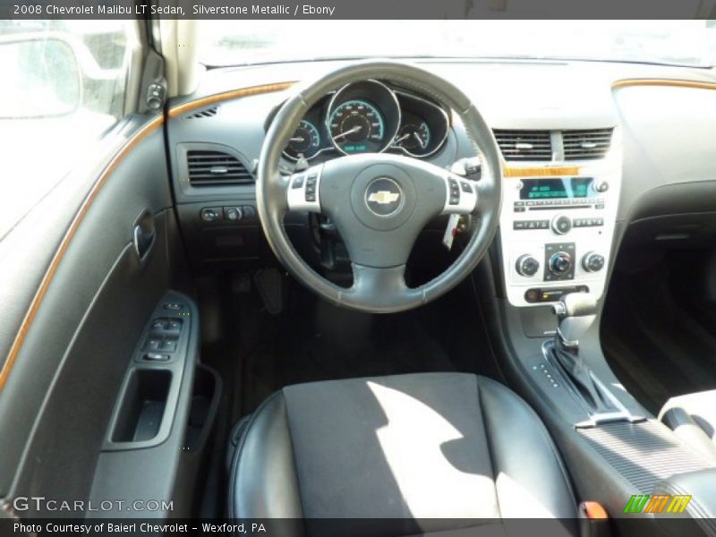 Silverstone Metallic / Ebony 2008 Chevrolet Malibu LT Sedan