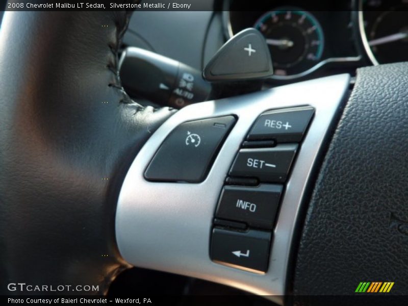 Silverstone Metallic / Ebony 2008 Chevrolet Malibu LT Sedan