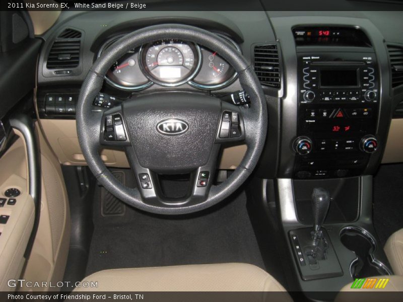 White Sand Beige / Beige 2011 Kia Sorento EX