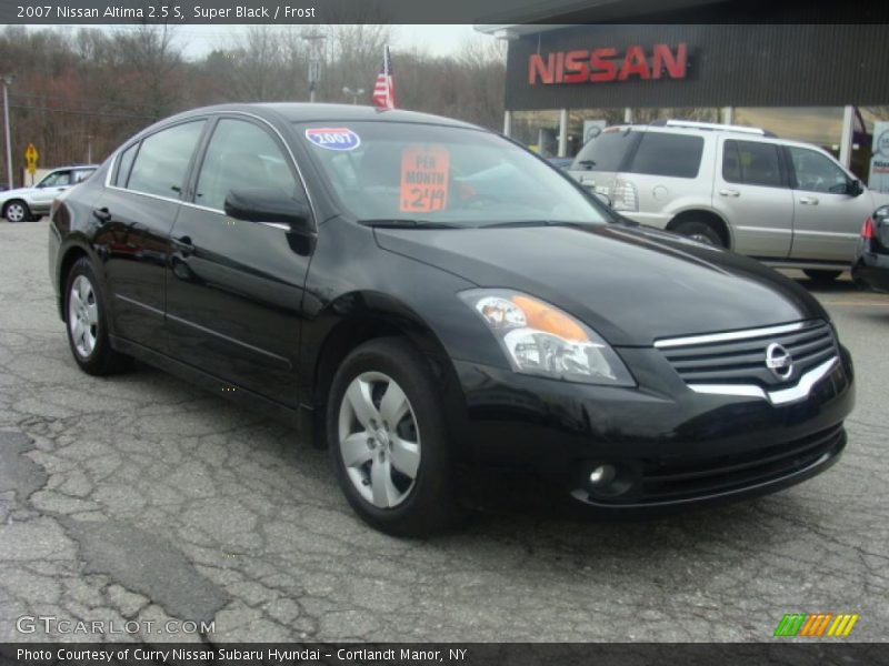 Super Black / Frost 2007 Nissan Altima 2.5 S