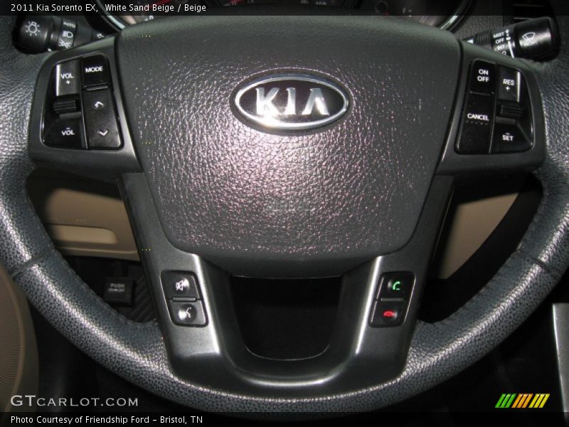White Sand Beige / Beige 2011 Kia Sorento EX