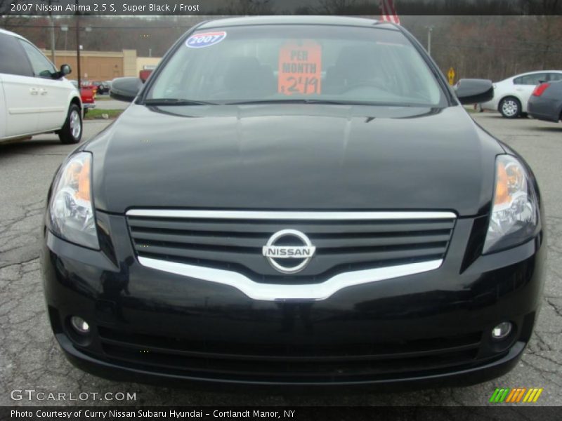 Super Black / Frost 2007 Nissan Altima 2.5 S