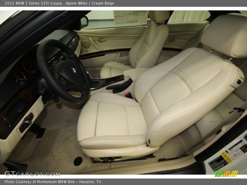 Alpine White / Cream Beige 2013 BMW 3 Series 335i Coupe