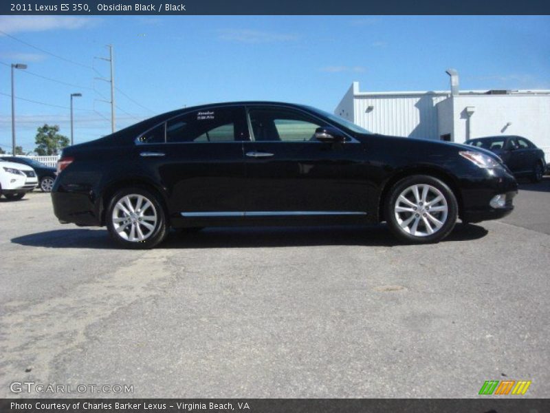 Obsidian Black / Black 2011 Lexus ES 350