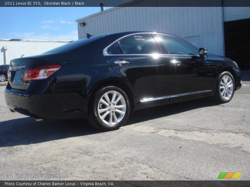 Obsidian Black / Black 2011 Lexus ES 350