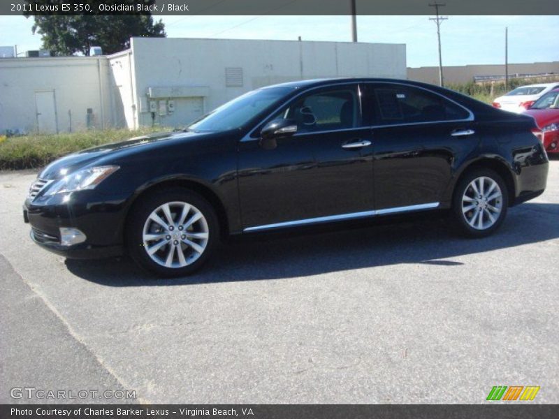 Obsidian Black / Black 2011 Lexus ES 350
