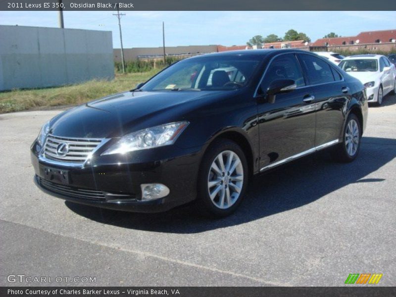 Obsidian Black / Black 2011 Lexus ES 350