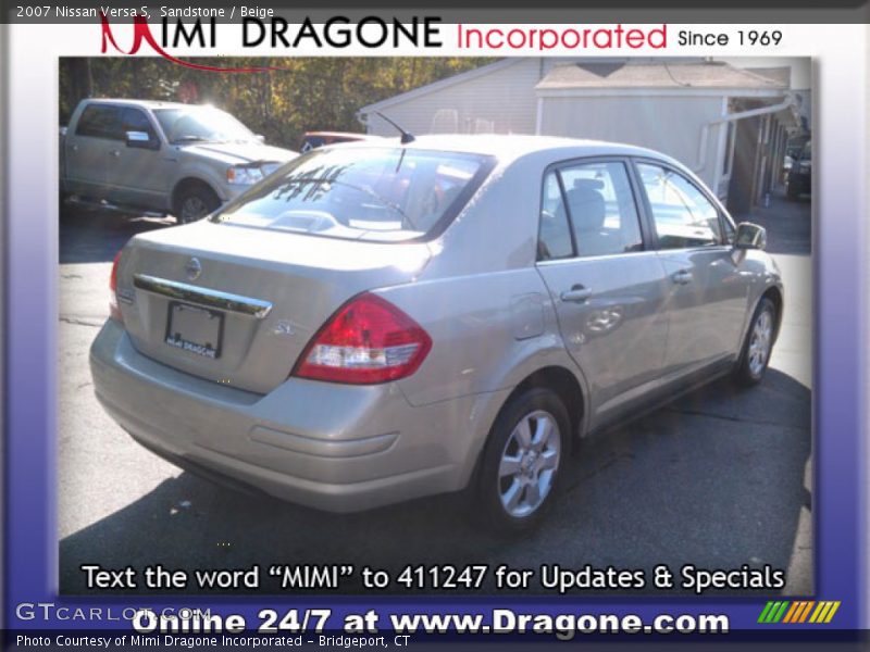 Sandstone / Beige 2007 Nissan Versa S