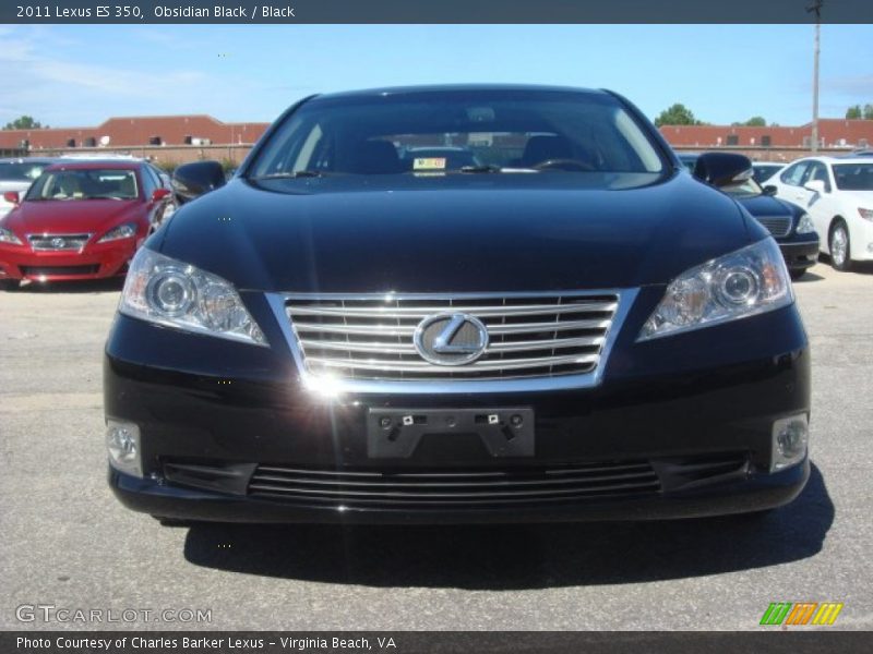 Obsidian Black / Black 2011 Lexus ES 350
