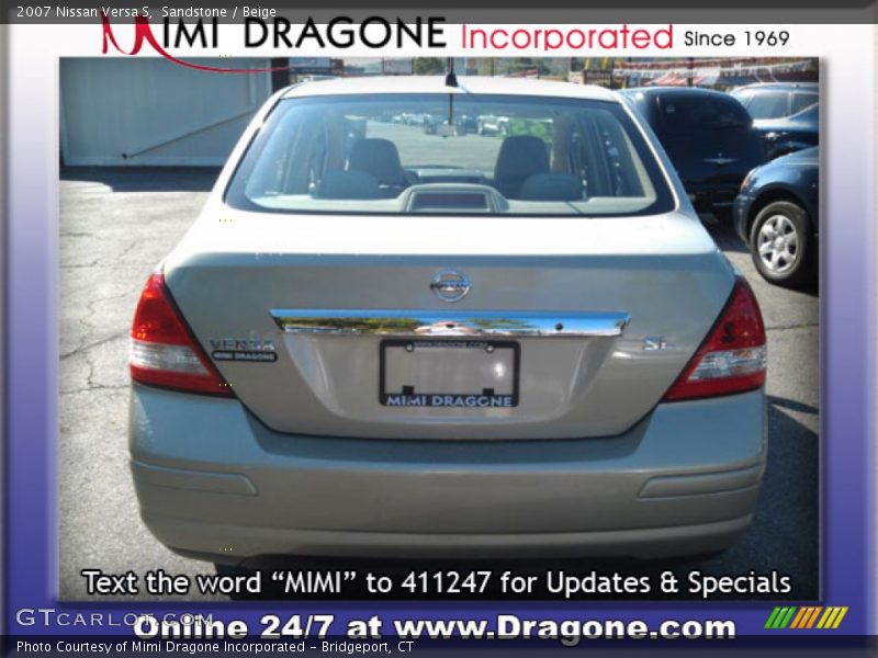 Sandstone / Beige 2007 Nissan Versa S