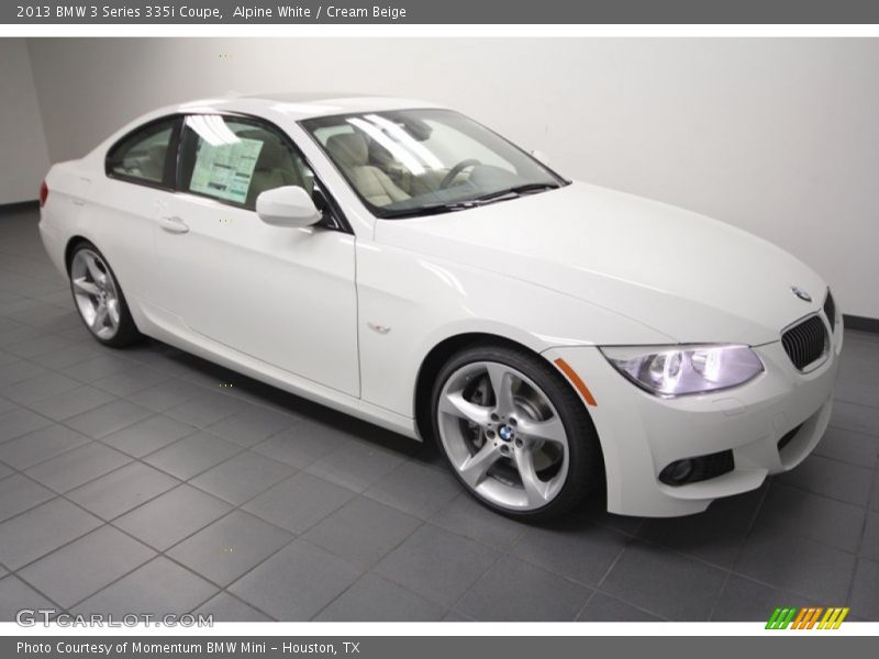 Alpine White / Cream Beige 2013 BMW 3 Series 335i Coupe