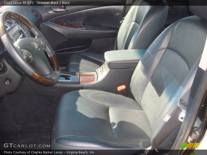 Obsidian Black / Black 2011 Lexus ES 350