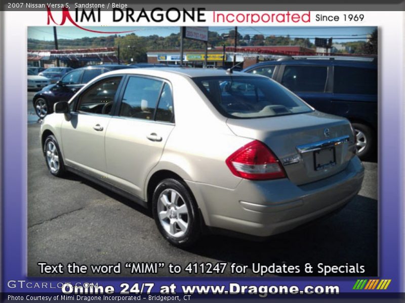 Sandstone / Beige 2007 Nissan Versa S