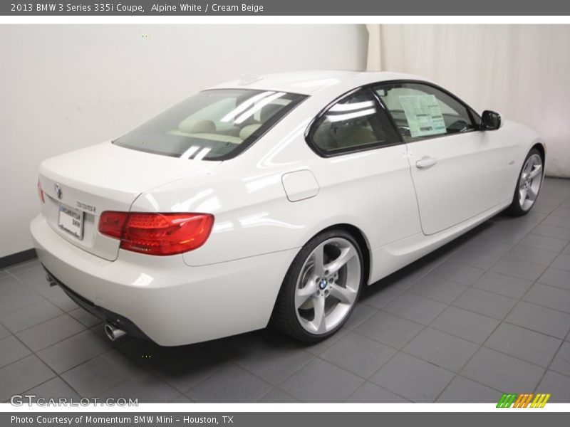 Alpine White / Cream Beige 2013 BMW 3 Series 335i Coupe