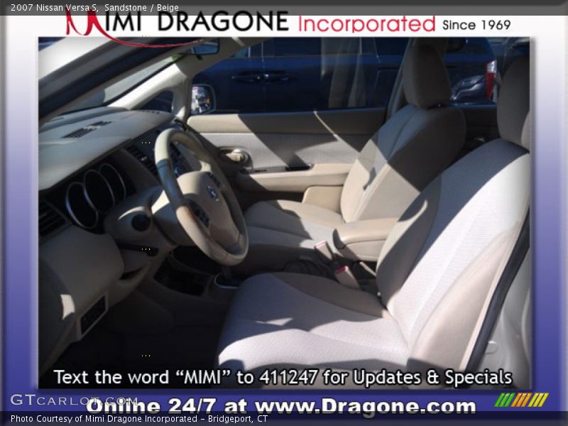 Sandstone / Beige 2007 Nissan Versa S