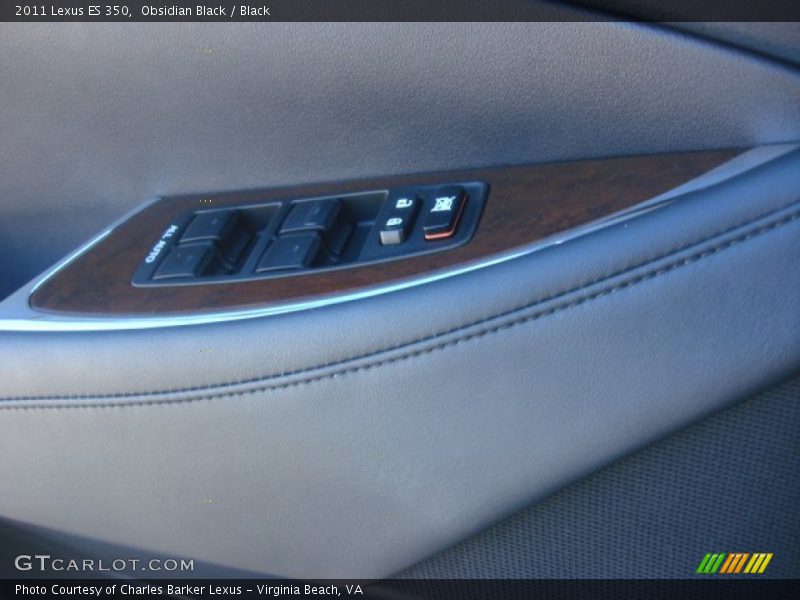 Obsidian Black / Black 2011 Lexus ES 350