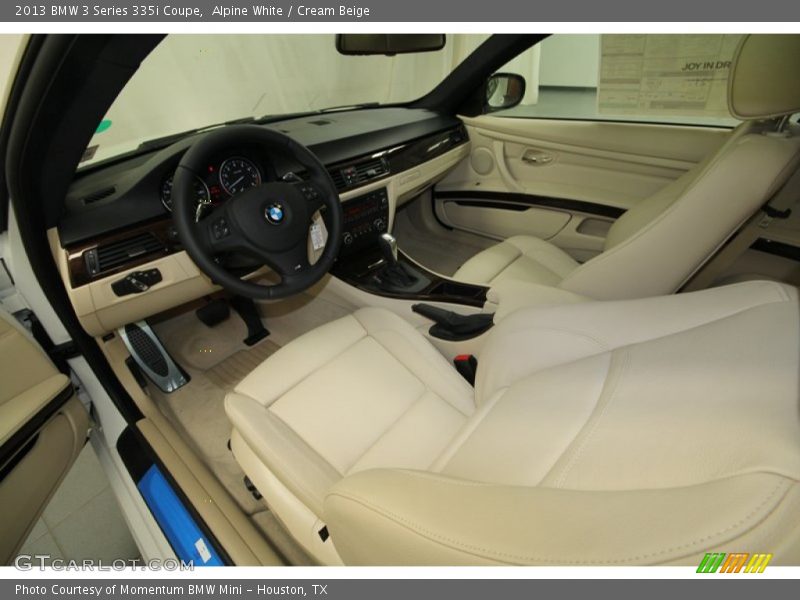 Alpine White / Cream Beige 2013 BMW 3 Series 335i Coupe