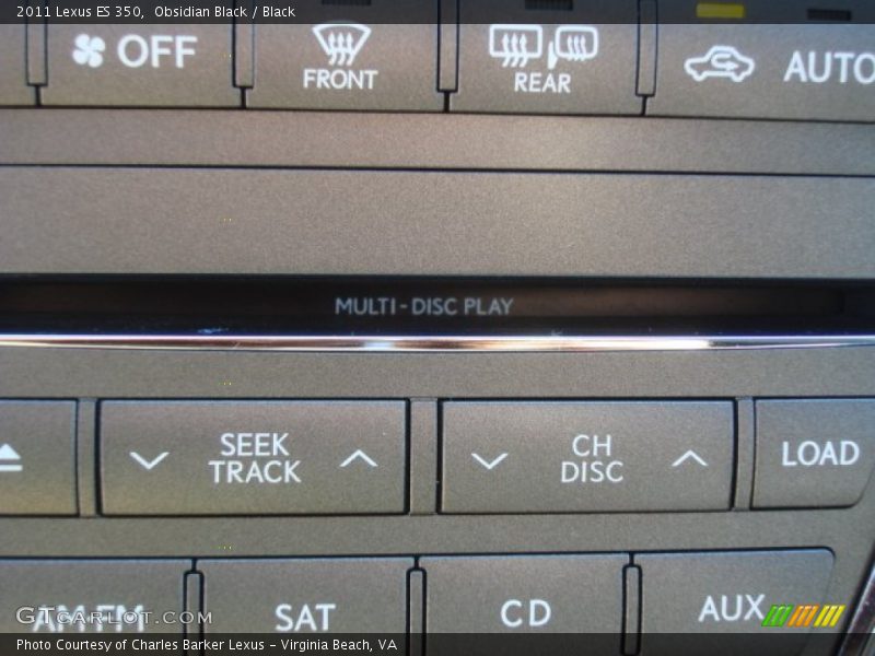Obsidian Black / Black 2011 Lexus ES 350