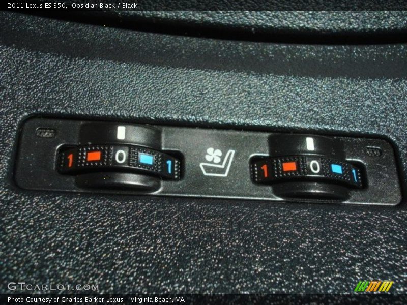 Obsidian Black / Black 2011 Lexus ES 350