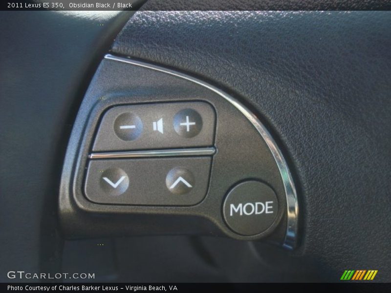 Obsidian Black / Black 2011 Lexus ES 350
