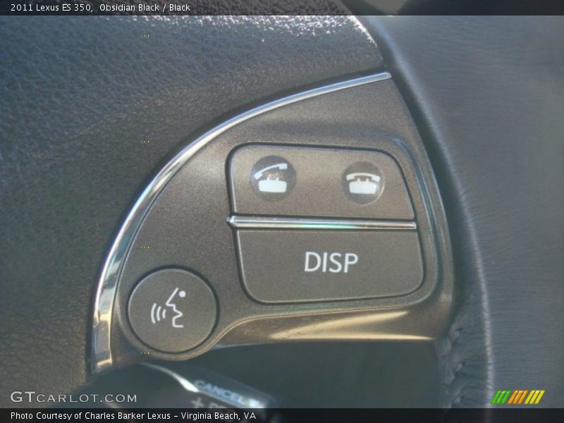 Obsidian Black / Black 2011 Lexus ES 350