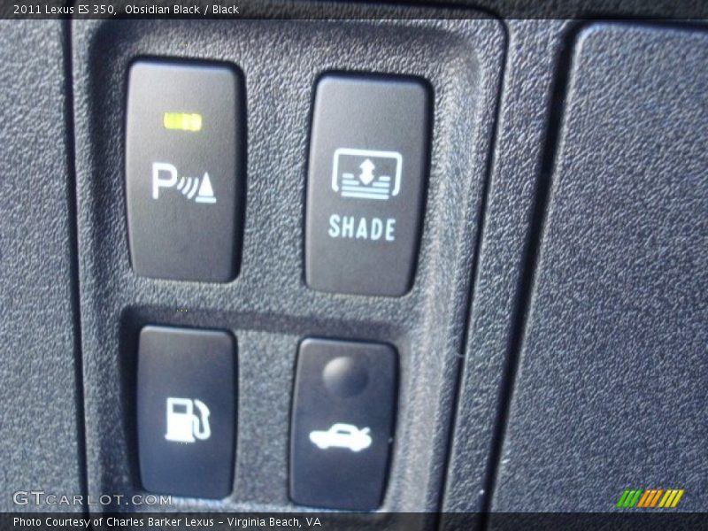 Obsidian Black / Black 2011 Lexus ES 350