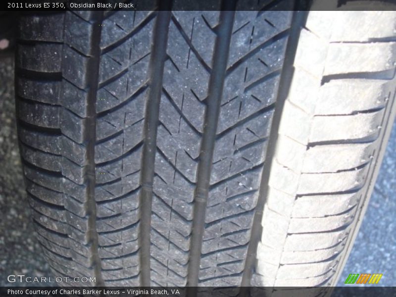 Obsidian Black / Black 2011 Lexus ES 350