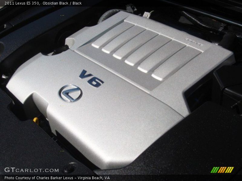 Obsidian Black / Black 2011 Lexus ES 350