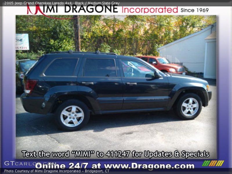 Black / Medium Slate Gray 2005 Jeep Grand Cherokee Laredo 4x4