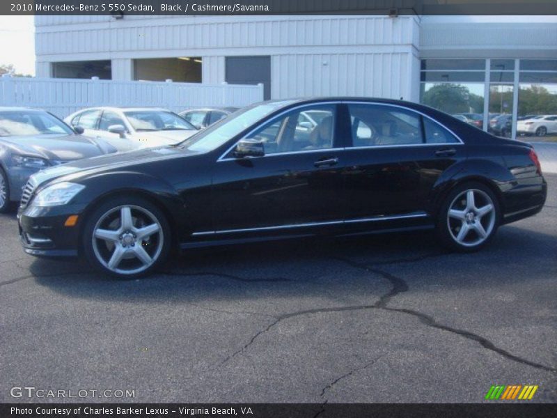 Black / Cashmere/Savanna 2010 Mercedes-Benz S 550 Sedan