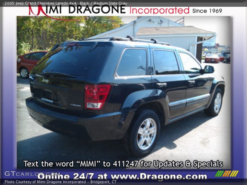 Black / Medium Slate Gray 2005 Jeep Grand Cherokee Laredo 4x4