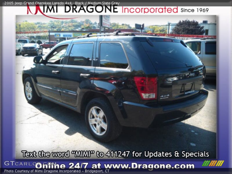 Black / Medium Slate Gray 2005 Jeep Grand Cherokee Laredo 4x4