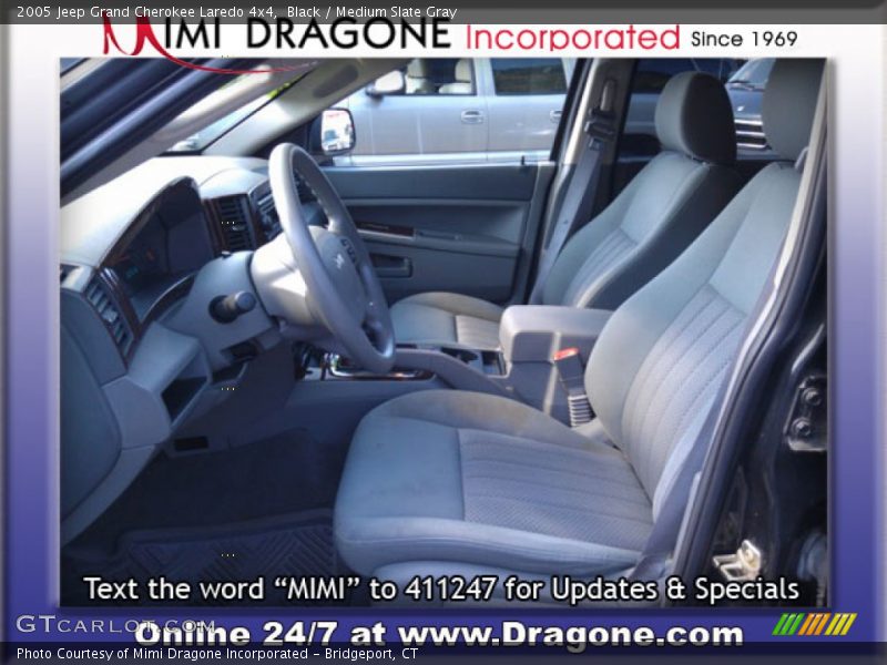Black / Medium Slate Gray 2005 Jeep Grand Cherokee Laredo 4x4