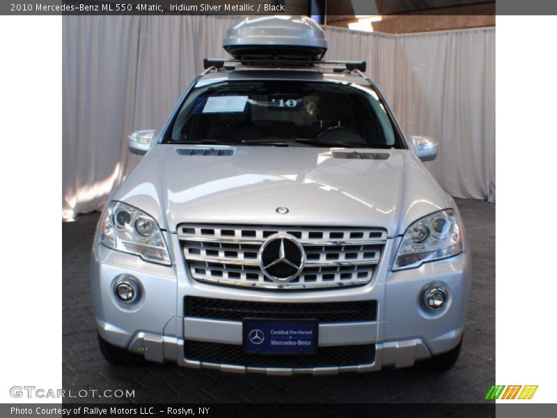 Iridium Silver Metallic / Black 2010 Mercedes-Benz ML 550 4Matic