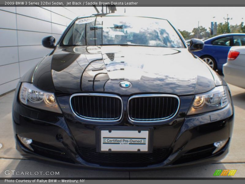 Jet Black / Saddle Brown Dakota Leather 2009 BMW 3 Series 328xi Sedan