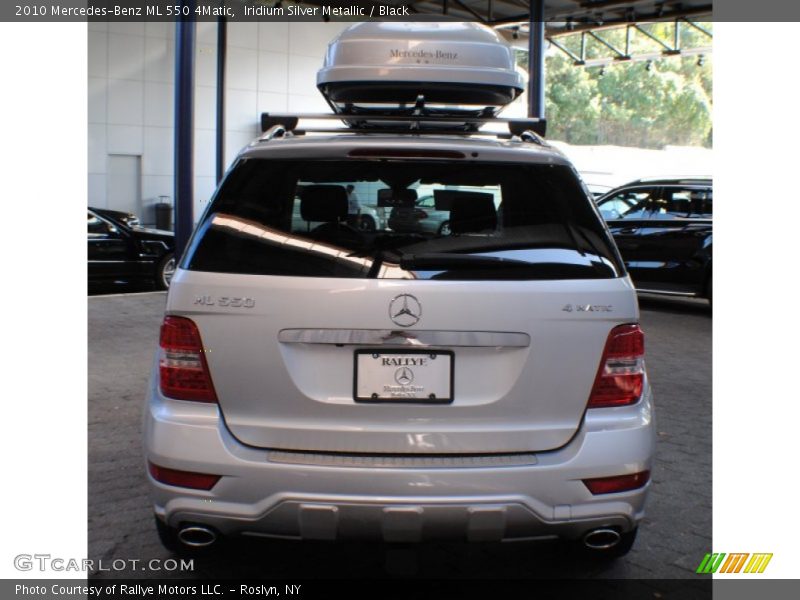 Iridium Silver Metallic / Black 2010 Mercedes-Benz ML 550 4Matic
