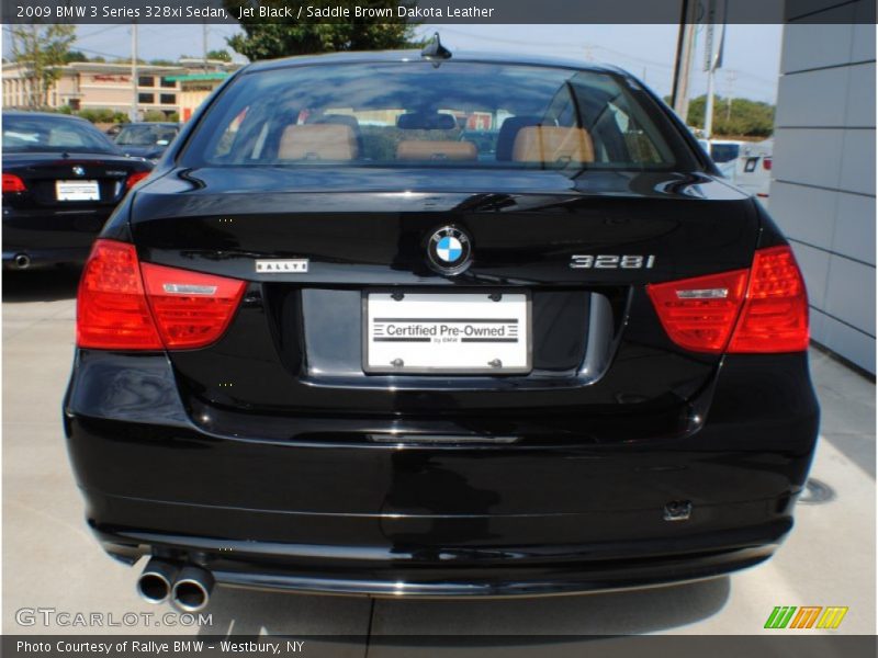 Jet Black / Saddle Brown Dakota Leather 2009 BMW 3 Series 328xi Sedan